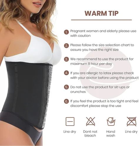 Vista 5 de CORALIE LONG TORSO - Entrenador de cintura de látex para mujer, faja de faja colombiana, faja deportiva de reloj de arena