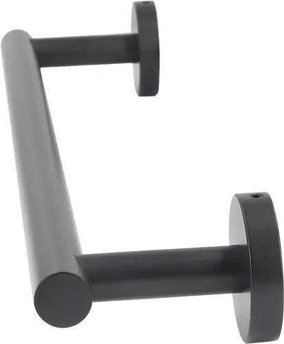 Vista 7 de Toallero para baño, toallero de acero inoxidable 304, toallero negro mate de 17.7 in, toallero de barra simple y elegante para baño, cocina
