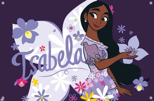 Vista 4 de Disney Encanto - Póster de pared con alfileres de Isabela
