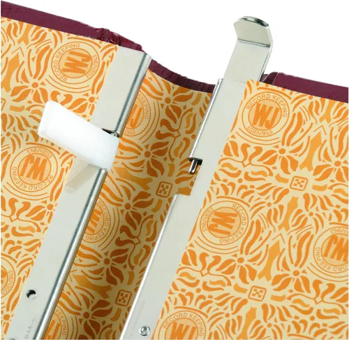 Vista 4 de Wilson Jones 0396-11 Libro de Minutos Looseleaf, cubierta de cuero rojo, 125 páginas, 8 1/2 x 11 pulgadas