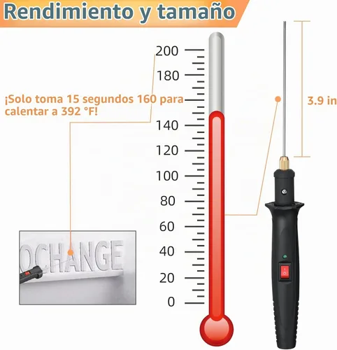 Vista 3 de Cortador de espuma de cuchillo caliente de 18 W, bolígrafo de corte de 3.9 in con adaptador de transformador de 100-240 V para antojo de espuma