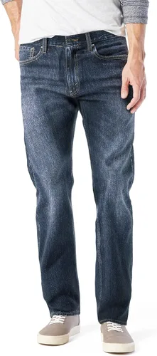Vista 14 de Signature de Levi Strauss & Co. Gold Jeans Fit Flex - Jeans de ajuste relajado para hombre Índigo medio (elástico)