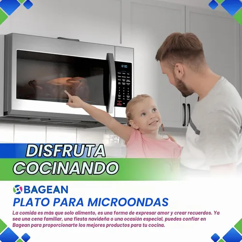 Vista 6 de Placa de repuesto para microondas de 13.5 pulgadas, se adapta a 5304464116 Frigidaire, placa giratoria de vidrio para microondas de repuesto exacto