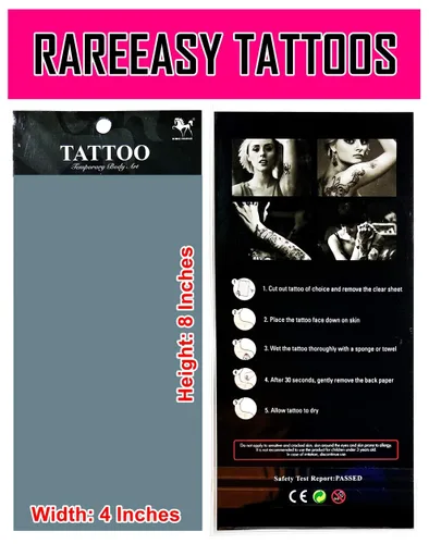 Vista 3 de Tatuajes 2 hojas de alas de ángel de dibujos animados, tatuajes temporales, tatuajes corporales, calcomanías falsas, impermeables, extraíbles, 08