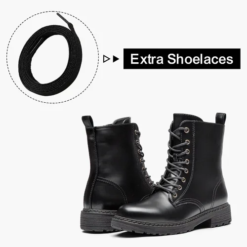 Vista 6 de Vepose Botines de combate clásicos con cordones 962223 para mujer