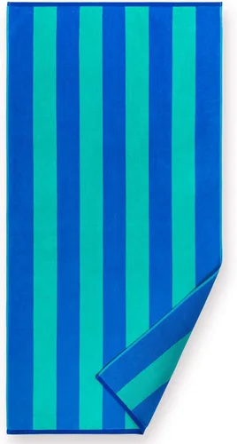 Vista 3 de Softerry - Toalla de playa extrasuave de 30 x 60 pulgadas, toalla absorbente estilo cabaña a rayas, estilo piscina y resort, 100% algodón