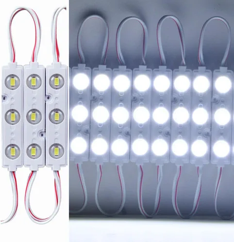 Vista 3 de Speller Módulo 5730 de 9.8 pies, 3 luces LED, color blanco, impermeable, con cinta autoadhesiva para letreros de letras de tienda, ventana, luz