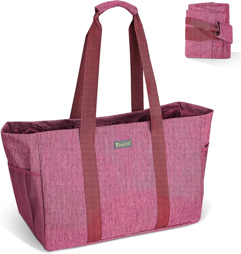 Vista 8 de BALEINE Suave bolsa de 9 galones extra grande, bolsa de almacenamiento plegable reutilizable (follaje antiguo)