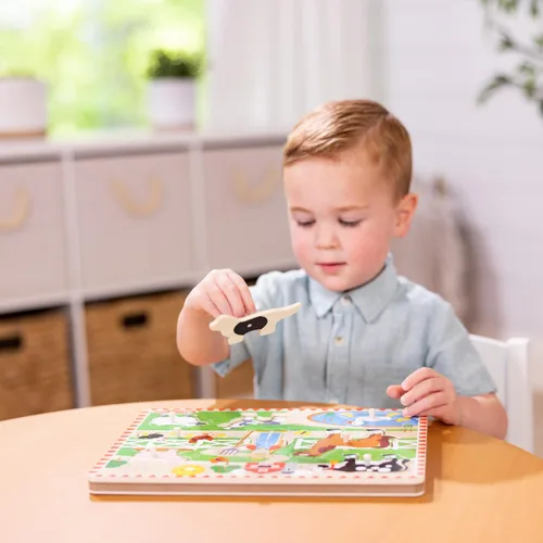 Vista 6 de Melissa & Doug - Rompecabezas con sonido (8 piezas), Granja de McDonald's, Multicolor