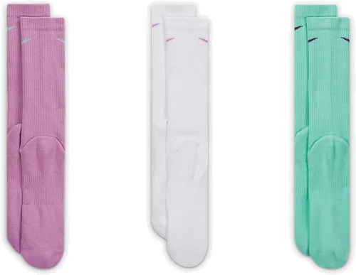 Vista 3 de Nike Everyday Plus - Calcetines de entrenamiento acolchados para hombre, paquete de 3