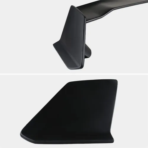 Vista 5 de Spec-D Tuning Alerón trasero de ABS estilo T-R negro mate compatible con modelos Honda Civic Sedan 2016-2021