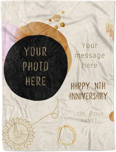 Vista 5 de Manta personalizada para esposa de esposo a esposa para pareja, regalo de aniversario para mujeres, regalo para aniversario de boda