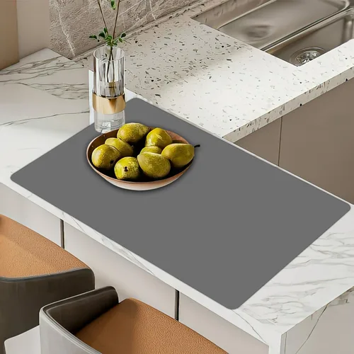 Vista 55 de Tapete de silicona súper grande, 120 x 24 pulgadas, tapete de silicona para encimera de cocina, tapete antideslizante resistente al calor, tapete