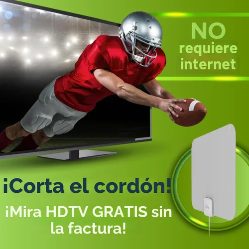 Vista 11 de Mohu Leaf Amplified - Antena de TV para interiores ultrafina, rango de 60 millas, amplificador Jolt Switch, UHF VHF, multidireccional, 4K UHD, TV
