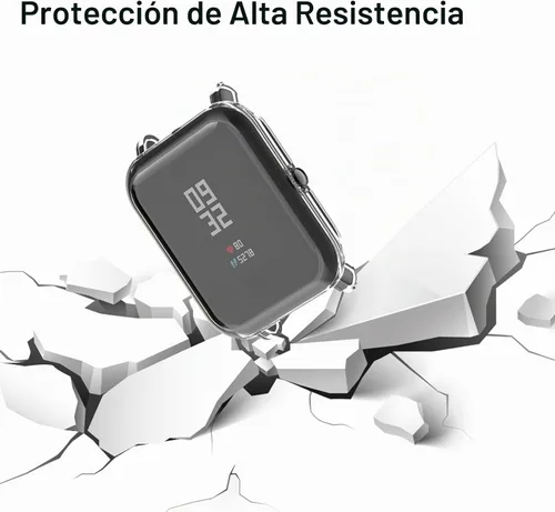 Vista 4 de Juego de 3 fundas protectoras de pantalla compatibles con Amazfit GTS 4 Mini/Bip U Pro/Bip S/Bip Lite/Bip 1S Watch, TPU de color suave a prueba