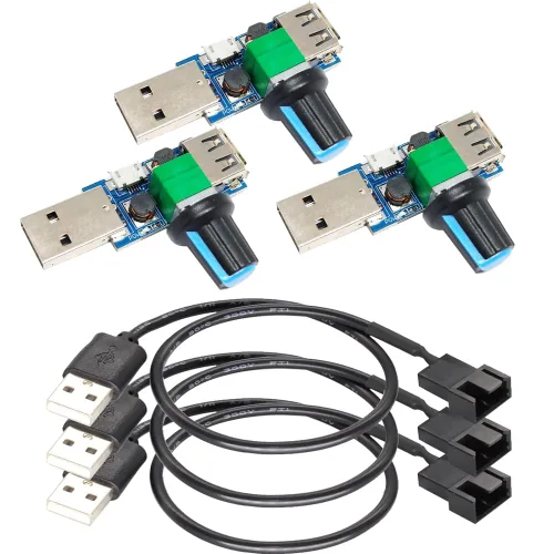 Vista 8 de Gebildet 10 piezas de cable de extensión de ventilador PWM de 4 pines, conector de energía, estuche macho a hembra para computadora, compatible