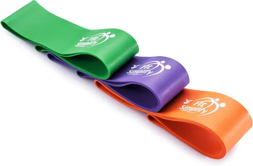 Vista 4 de Fit Simplify Bandas de ejercicio de resistencia Pro Series, juego de 3