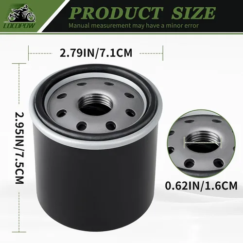 Vista 3 de LOCOPOW 49065-2071 49065-2078 Filtro de aceite Mule 4010 para Kawasaki Mule KAF400 600 610 KAF620 4010 4000 2510 3010 2500 3000 3020 Trans 4x4 &