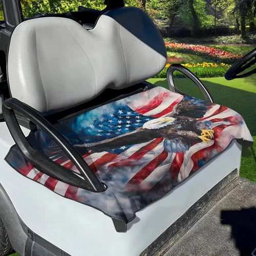 Vista 31 de AFPANQZ Toalla personalizada para cubierta de asiento de carrito de golf, añade tu texto, imagen, logotipo, nombre, protector de asiento de carrito