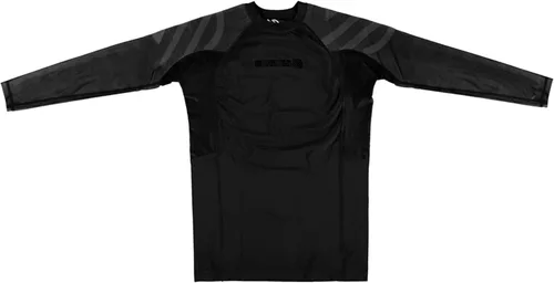 Vista 8 de Sanabul Essential - Camiseta de compresión de manga larga para entrenamiento de MMA, BJJ, lucha libre, agarre y Jiu Jitsu sin gi Todo negro
