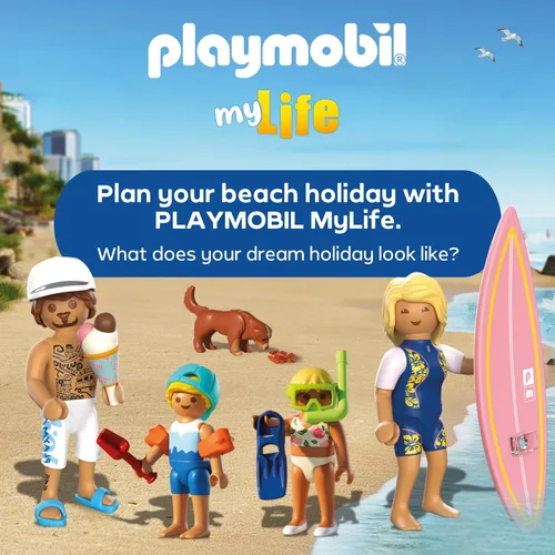 Vista 5 de Playmobil Torre de salvavidas con buggy de playa