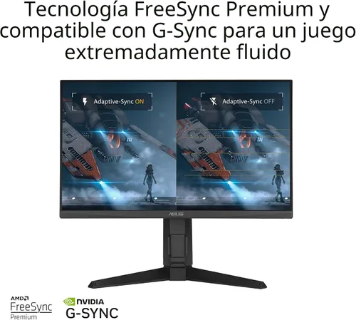 Vista 7 de ASUS TUF Gaming Monitor 1080P (VG249QL3A) de 24" (23.8" visible), Full HD, 180Hz, 1ms, Fast IPS, ELMB, FreeSync Premium, compatible con G-SYNC
