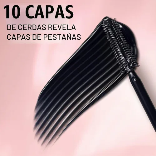Vista 5 de Maybelline Lash Sensational - Máscara lavable, alargadora y voluminizadora para un efecto de abanico completo, negro más negro, 1 unidad Blackest