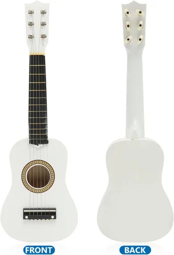 Vista 6 de Ciieeo 14ZI1812MUUIS1,21.1*6.9*2.4 in - 21 guitarras acústicas pequeñas, guitarra acústica clásica con cuerda de púa para principiantes, niños