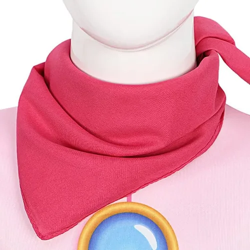Vista 5 de CICOCI Kids Princess Peach Costume For Girls Dress Pink Jumpsuit for Girls Dress Halloween Costume Cosplay Outfit