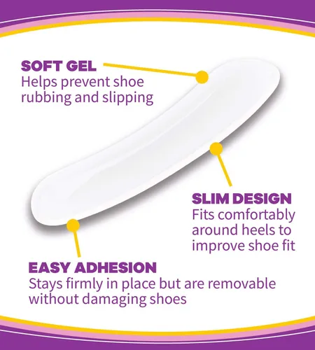 Vista 4 de Dr. Scholl's Stylish Step - Forro de talón de gel, 1 par, talla única
