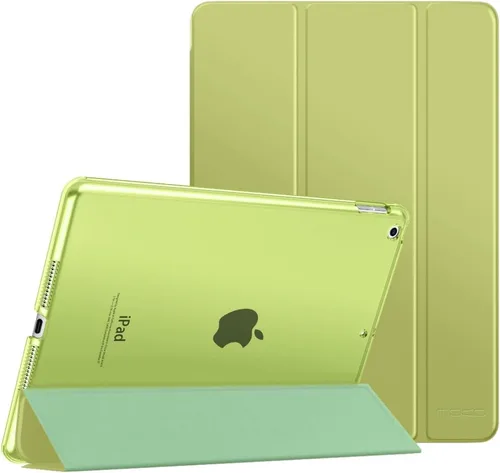 Vista 34 de MoKo - Funda compatible con iPad 2019, fina, ligera, inteligente, carcasa, cubierta de soporte con protector trasero traslúcido esmerilado 1-Oro Rosa