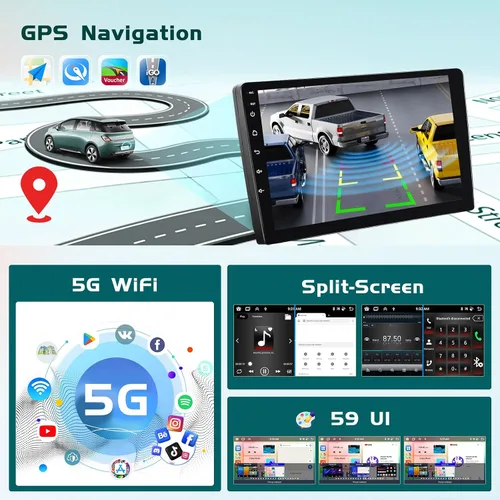 Vista 5 de 8 Core 4+64G 9 "Android 15 Estéreo del coche para Hyundai Elantra 2011-2013