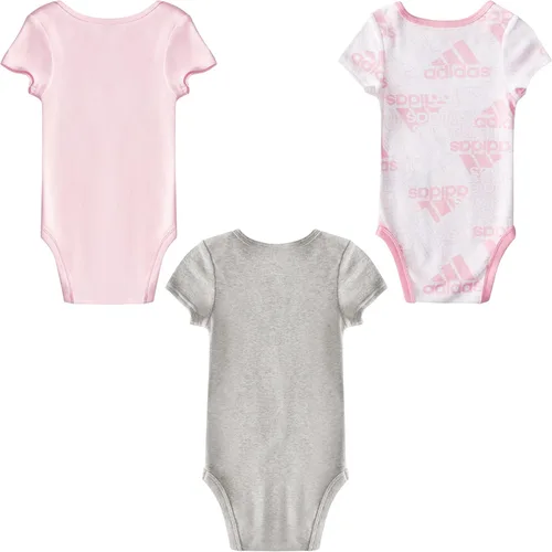 Vista 2 de adidas Conjunto de camiseta de manga corta para niñas (3 unidades)