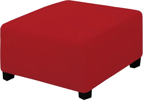 Vista 21 de Easy-Going Funda Elástica para Otomana Taburete de Almacenamiento Plegable Protector de Muebles Funda Rectangular Suave con Parte Inferior Elástica