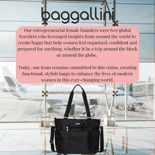 Vista 7 de Bolso para portátil Baggallini Essential - Bolso de trabajo con funda para portátil - Bolso cruzado ligero para el hombro para viajes para mujeres