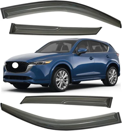 Vista 150 de Viseras para ventanas para Mazda 3 Sedán 4 puertas 2004 2005 2006 2007 2008 2009 estilo JDM Mugen, deflector de viento, protector solar y de lluvia