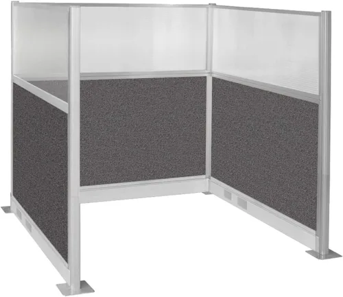 Vista 13 de Versare Cubículo eléctrico de panel silencioso preconfigurado Paredes divisoras de estación de trabajo Paneles de privacidad para cubículos Gris