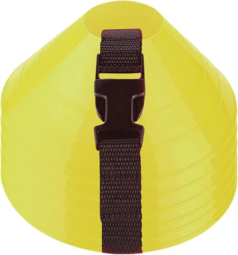Vista 8 de American Challenge Conos de disco grandes (6 conos) Oversized Agility Training Cones with Carry Strap - Great Football, Basketball & Practice