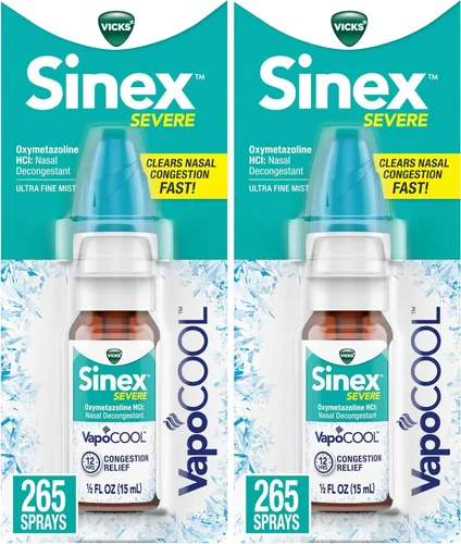 Vista 14 de Vicks Sinex GRAVE Aerosol Nasal, Bruma Ultra Fina Original, Medicina Descongestionante, Alivio de la Nariz Tapada debido al Resfriado o Alergia