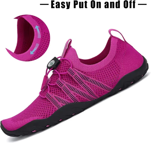 Vista 3 de Kararao Water Shoes for Women Men, Adult Quick Drying Aqua Sneakers with Draining Hole, Lightweight Non Slip Beach Swim Pool Fishing River Sand Yoga
