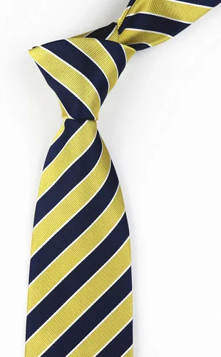 Vista 149 de Secdtie Corbata clásica de seda tejida jacquard a rayas para hombre