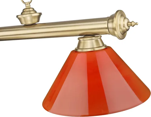 Vista 2 de Z-Lite 2306-3-PRD Cordon - Lámpara de billar de 3 luces de 14 pulgadas de ancho con tonos rojos