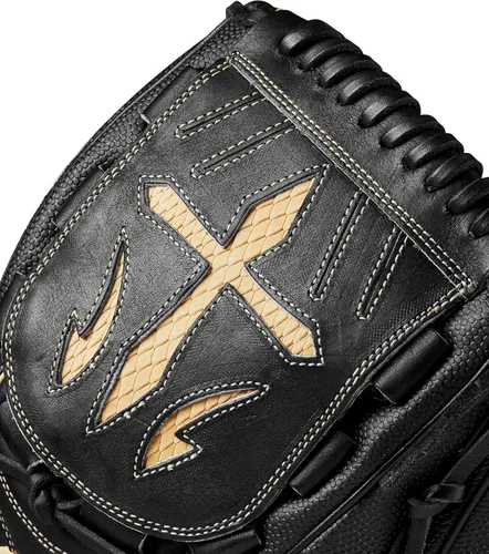 Vista 6 de Wilson A2000 Guantes de béisbol para lanzador - 11.75" y 12" Negro/Bronceado Saddle