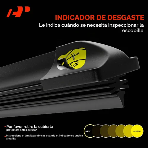 Vista 6 de A-Premium Limpiaparabrisas de 28 pulgadas + 24 pulgadas compatible