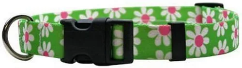 Vista 7 de Collar de perro Green Daisy - Tamaño gato de 8 a 12 pulgadas de largo Verde (Green Daisy)