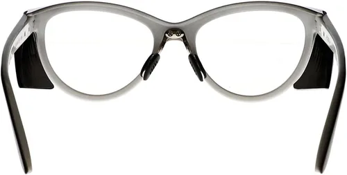 Vista 3 de Gafas de seguridad contra la radiación en elegante montura de ojo de gato para mujer con lentes reductores de radiación pb de 0.030 in.