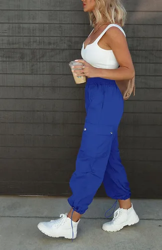 Vista 4 de GIFTIME Pantalones cargo para mujer con bolsillos