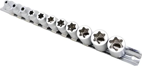 Vista 2 de CTA Tools 1469 Juego de llaves de vaso E-Star de corte plano de 11 piezas