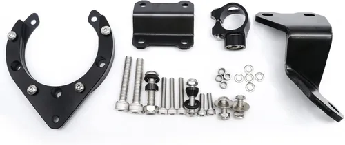 Vista 6 de PROCNC - Kit de soporte de montaje estabilizador de aluminio para motocicleta CNC para Yamaha MT07 FZ07 2020 2021 2022 2023 (negro + negro)