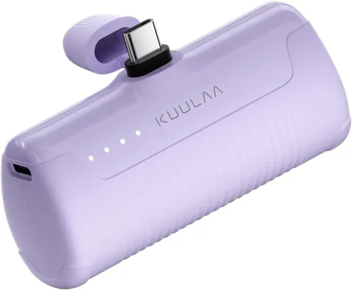 Vista 9 de Kuulaa Cargador portátil USB C Power Bank 4500mAh pequeño cargador de teléfono portátil Android compacto enchufable paquete de batería portátil